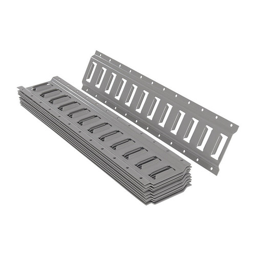  Vestil E-TRK-2-GY-10PK 2 Ft. E-Track 10 Pack 