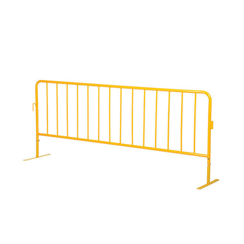  Vestil PRAIL-102-HD-Y-FF 102"L HD Barrier w/Flat Ft Ylw 