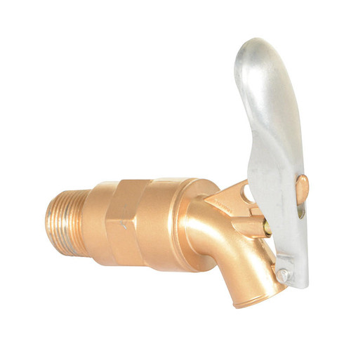  Vestil DFT-AL Brass-Plated Alum 3/4 Drum Faucet 