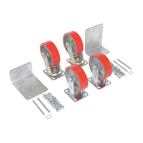  Vestil H-CK4-PU6-2 Ply Stl Caster Kit 6x2 4800lb Cap 