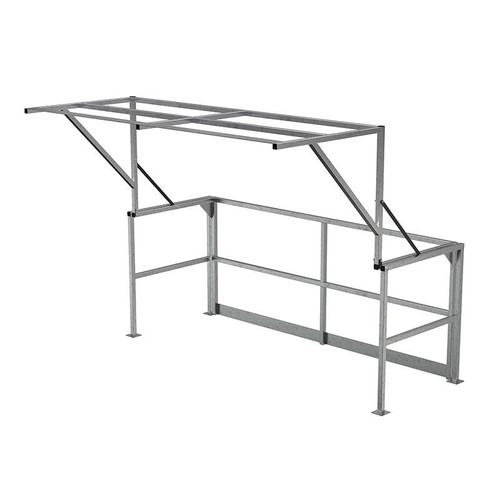  Vestil MEZZ-200-DW-SS SS Mezzanine Safety Dbl. Wide Gate 