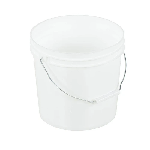  Vestil PAIL-35-PWS 3.5G Open Head Pail Stl Hndl White 