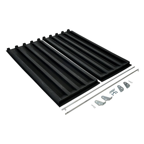  Vestil PLID-D-200 Poly Hd D-Hop Lid 2 CbYd Blk 