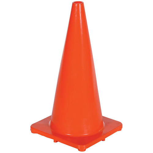  Vestil TC-28-SD 27.5"H SD Traffic Cone Orange 