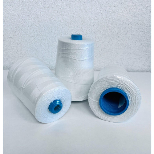 Case (32 Cones) of 12/5 Polyester White Thread 8 oz