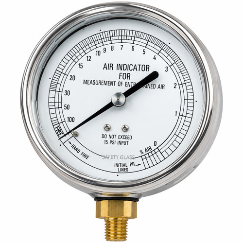 Humboldt Mfg. Humboldt Air Meter: Gauge for Concrete Air Entrainment, measuring air content in concrete with a dial displaying air percentage.