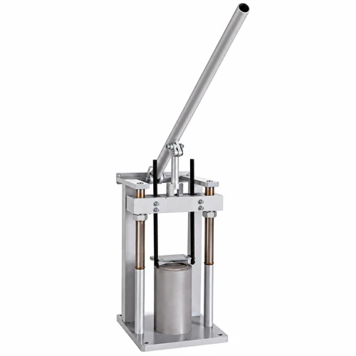 Humboldt Mfg. Quick Strip Mold Strippers: Concrete Cylinder Stripping Tool, 4in, with a long handle and sturdy metal frame for concrete test cylinder removal.