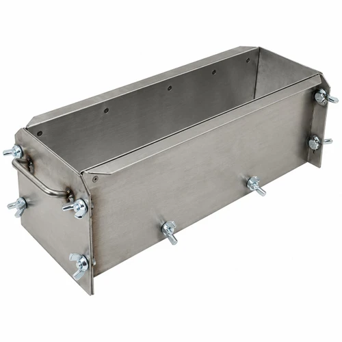 Humboldt Mfg. Rectangular Concrete Mold: 6in x 6in x 22in Beam Molds, stainless steel concrete form for casting rectangular concrete beams