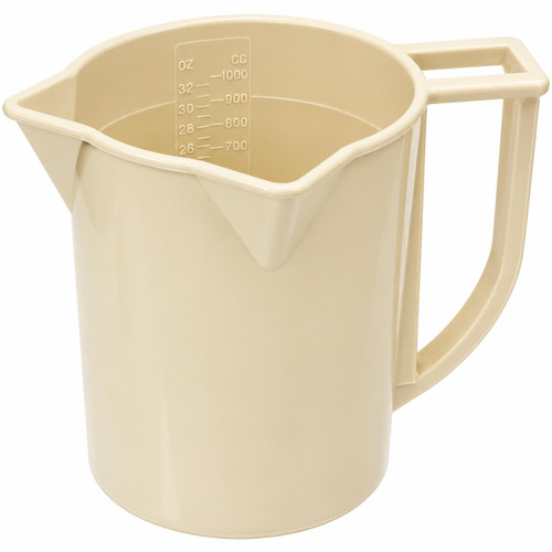 Humboldt Mfg. Marsh Funnel, 1 Liter Measuring Cup, laboratory precision measuring cup with measurement markings in ounces and cubic centimeters.
