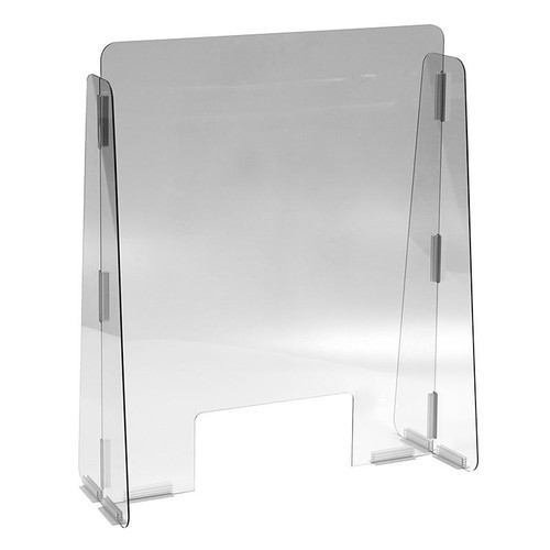 Vestil CG1-PA-CB-07, Cashier Guard 23X28 - 1/4" Polycarbonate 11X5 Slot 