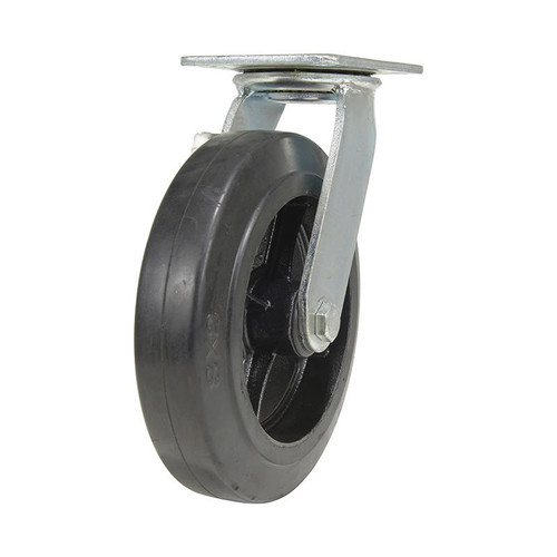 Vestil CST-VE-8X2MR-S, 8X2 Mold On Rubber Swivel Caster 