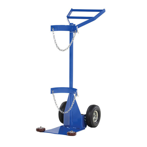 Vestil Deluxe Cylinder Dolly-Pneumatic Wheels 