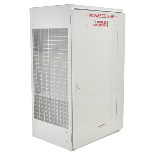 Vestil Cylinder Cabinet-Solid Door 18 Capacity 