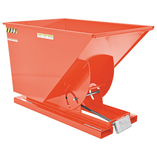Vestil Self-Dump Hopper Ld 1 Cu Yd 2K Orange