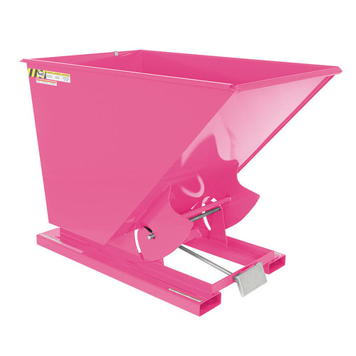 Vestil Self-Dump Hopper Hd 1.5 Cu Yd 6K Bubble Gum