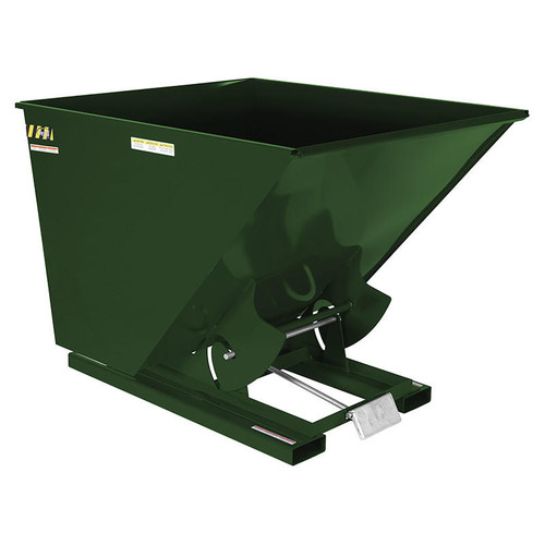 Vestil Self-Dump Hopper Hd 2 Cu Yd 6K Hunter Green