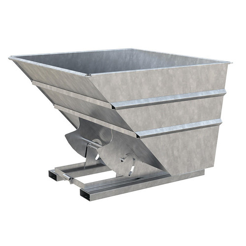 Vestil Hopper W/O Bump & Dump Hd 2.5 Cu Yd 6K Galv