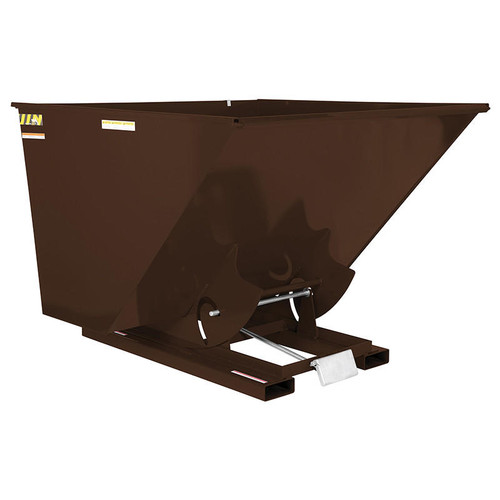 Vestil Self-Dump Hopper Ld 2.5 Cu Yd 2K Earth Brown