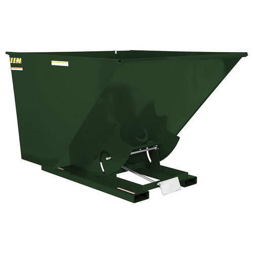 Vestil Self-Dump Hopper Md 2.5 Cu Yd 4K Hunter Green