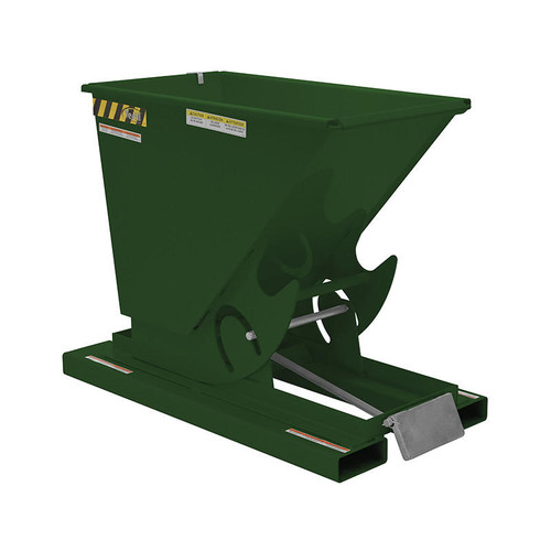 Vestil Self-Dump Hopper Hd .33 Cu Yd 6K Hunter Green