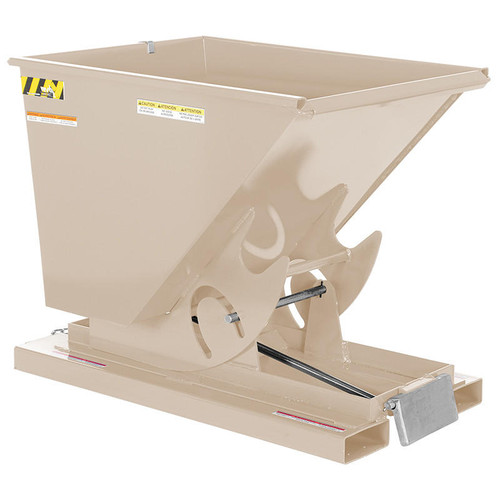 Vestil Self-Dump Hopper Hd .50 Cu Yd 6K Sandy Biege