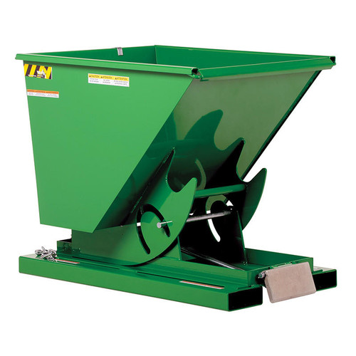 Vestil Self-Dump Hopper Hd .50 Cu Yd 6K Green