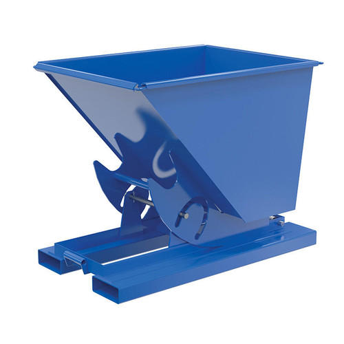 Vestil Hopper W/O Bump & Dump Ld .50 Cu Yd 2K Blue 