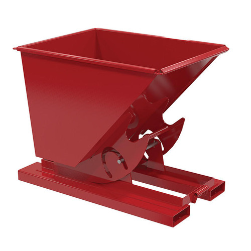 Vestil Hopper W/O Bump & Dump Md .50 Cu Yd 4K S Red 