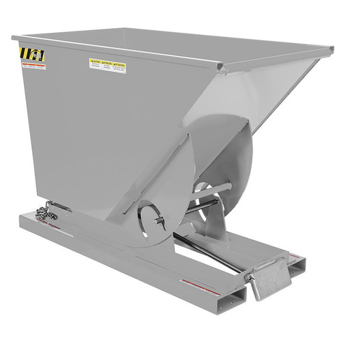 Vestil Self-Dump Hopper Hd .75 Cu Yd 6K Silver Lining
