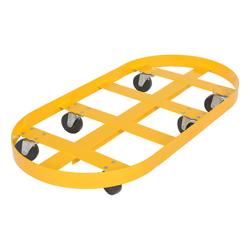 Vestil Double Drum Dolly 55 Gallon Hard Rubber Casters 