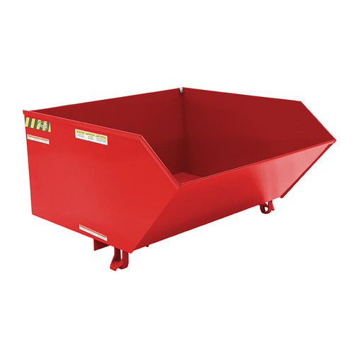 Vestil Low Profile Hopper Hd 1 Cubic Yard-Red 