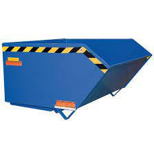 Vestil Low Profile Hopper Md 1 Cubic Yard-Blue 