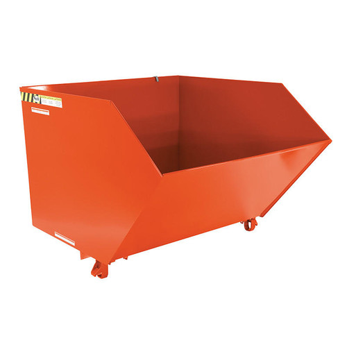 Vestil Low Profile Hopper Hd 1.5 Cubic Yard-Orange