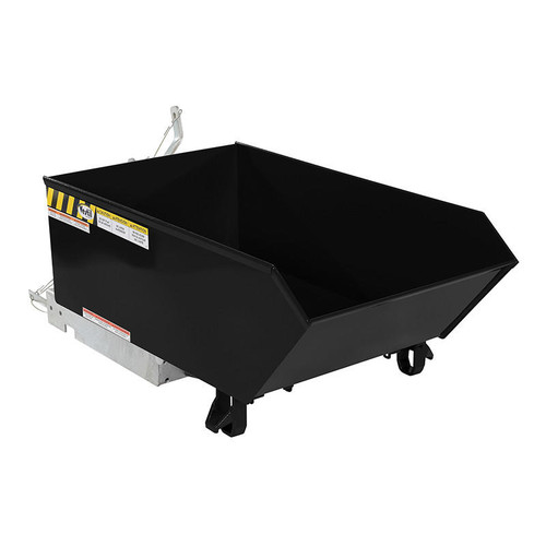 Vestil Low Profile Hopper Hd .25 Cubic Yard-Semigloss Blk
