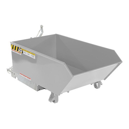 Vestil Low Profile Hopper Hd .25 Cubic Yard-Silver Lining