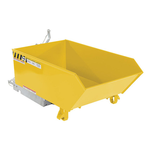 Vestil Low Profile Hopper Hd .25 Cubic Yard-Yellow