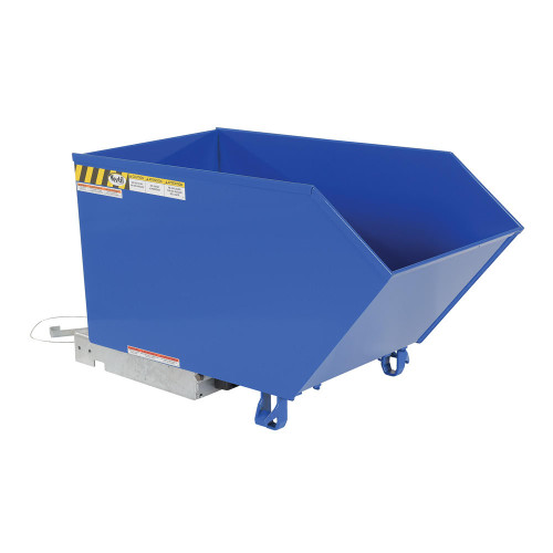 Vestil Low Profile Hopper Hd .50 Cubic Yard-Blue 