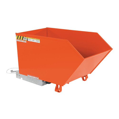 Vestil Low Profile Hopper Ld .50 Cubic Yard-Orange