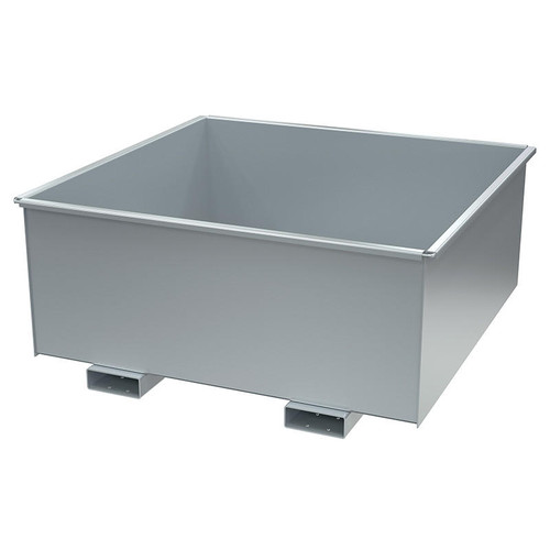 Vestil Rotational Box Hopper 1.25 Cu Yd Hd Silver