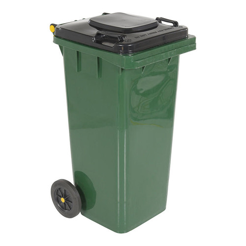 Vestil Green Poly Trash Can 32 Gal Capacity 