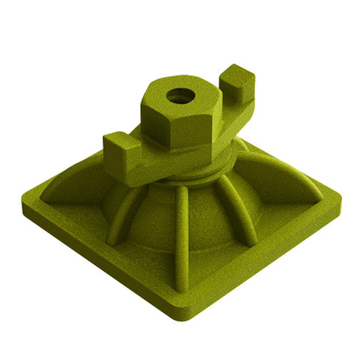 Dayton Superior B12ASW Swivel Wing Nut, 15MM, 4 x 4in Plate, Electro Galvanized 