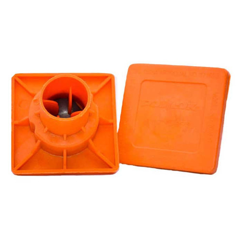 Steel Plated Safety Cap for Rebar Size 3-8 (100/Ct)