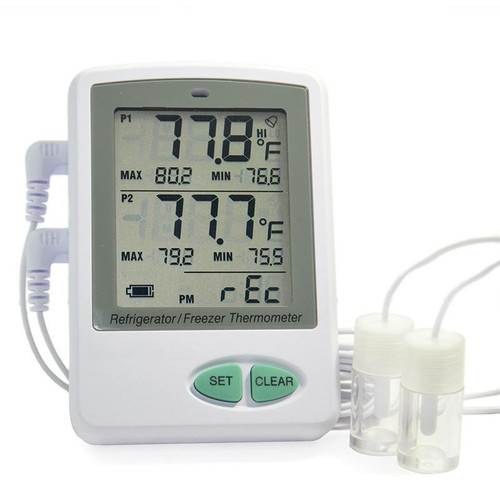 Thermco Dual Probe Vaccine Temperature Logger, Software-Less Reporting 