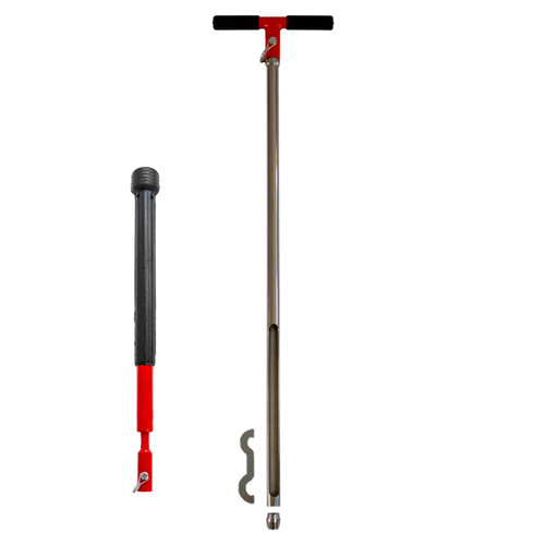 AMS 1in x 36in Tip Soil Probe Slide Hammer Kit, Hex Quick Pin 