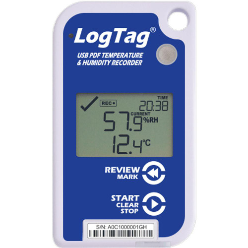 Thermco LogTag Multi-Trip Temp Humidity DDL, -30C/70C, 0/100 Percent 