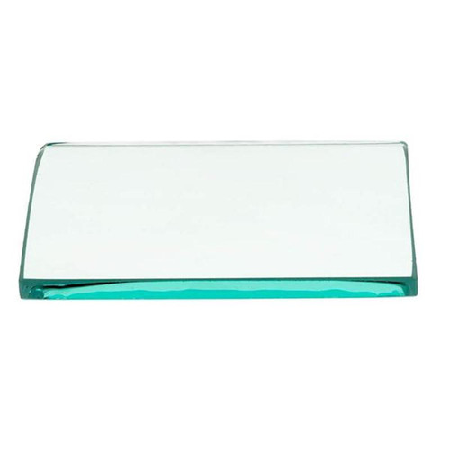 Gilson Company Shrinkage Limit Glass Plate, 3.25 x 3.25 x 0.25 inches, laboratory glassware for shrinkage limit testing.