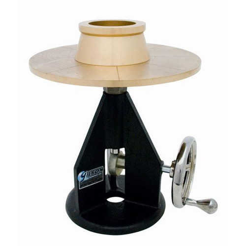 Gilson Company Manual Flow Table for Mortar Consistency, a laboratory testing device used to measure the flow and workability of mortar.