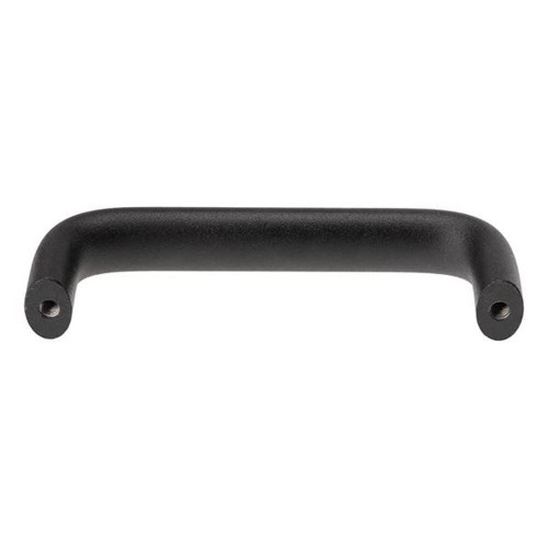 Gilson Company Door Handle for Gilson Rotary Sifters, black ergonomic handle with mounting holes at both ends.