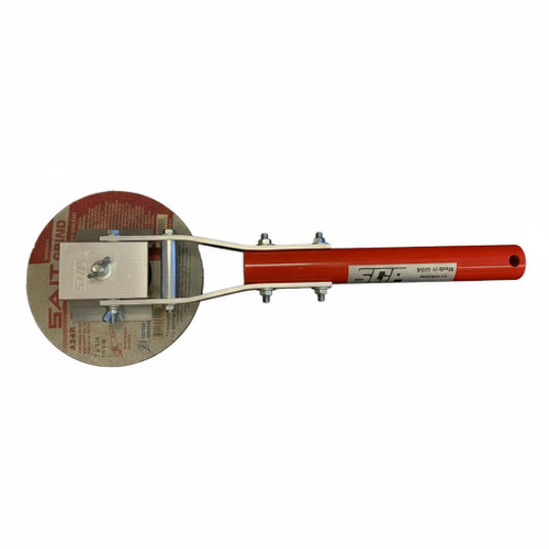 Slip Industries Wallscraper, 7-inch disc sander with 6-foot handle for wall surface removal.