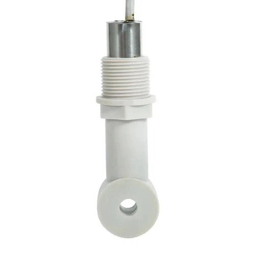 Sper Scientific Inductive Acid-Alkaline Concentration Sensor, PP, Rated 140F/60C, close-up of the sensor showing its white plastic body and metal sensing tip.